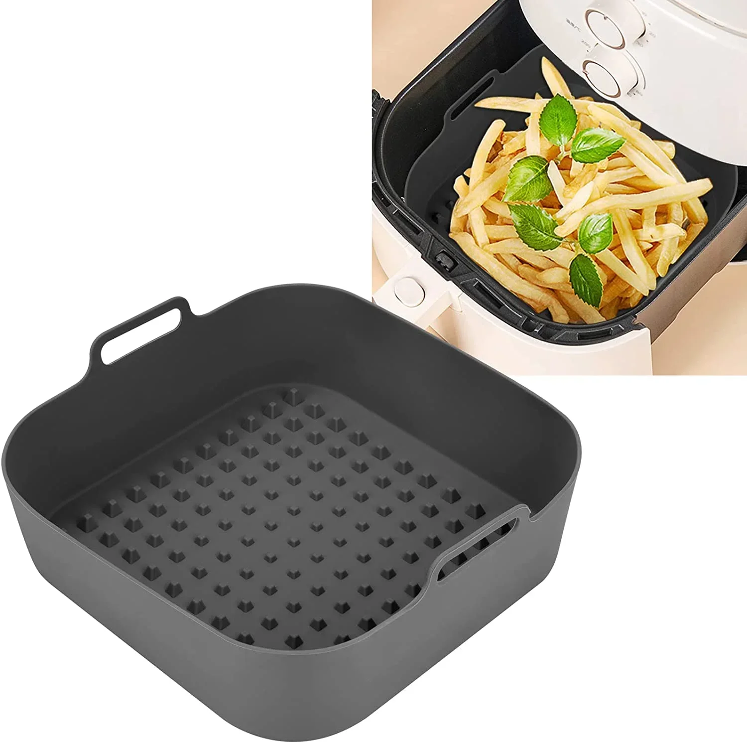 Air Fryer Silicone Pot Liner - Hava Fritöz Silikon Pot Kalın Yeniden