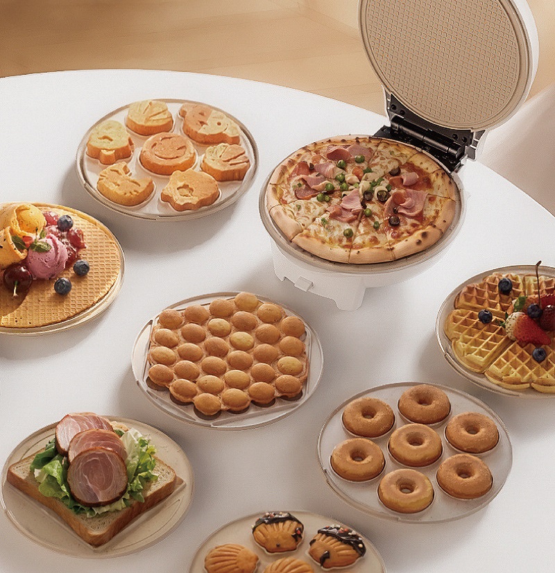Mini Waffle Maker Machine - 750W Mini Sandviç Makinesi Elektrikli Gözleme