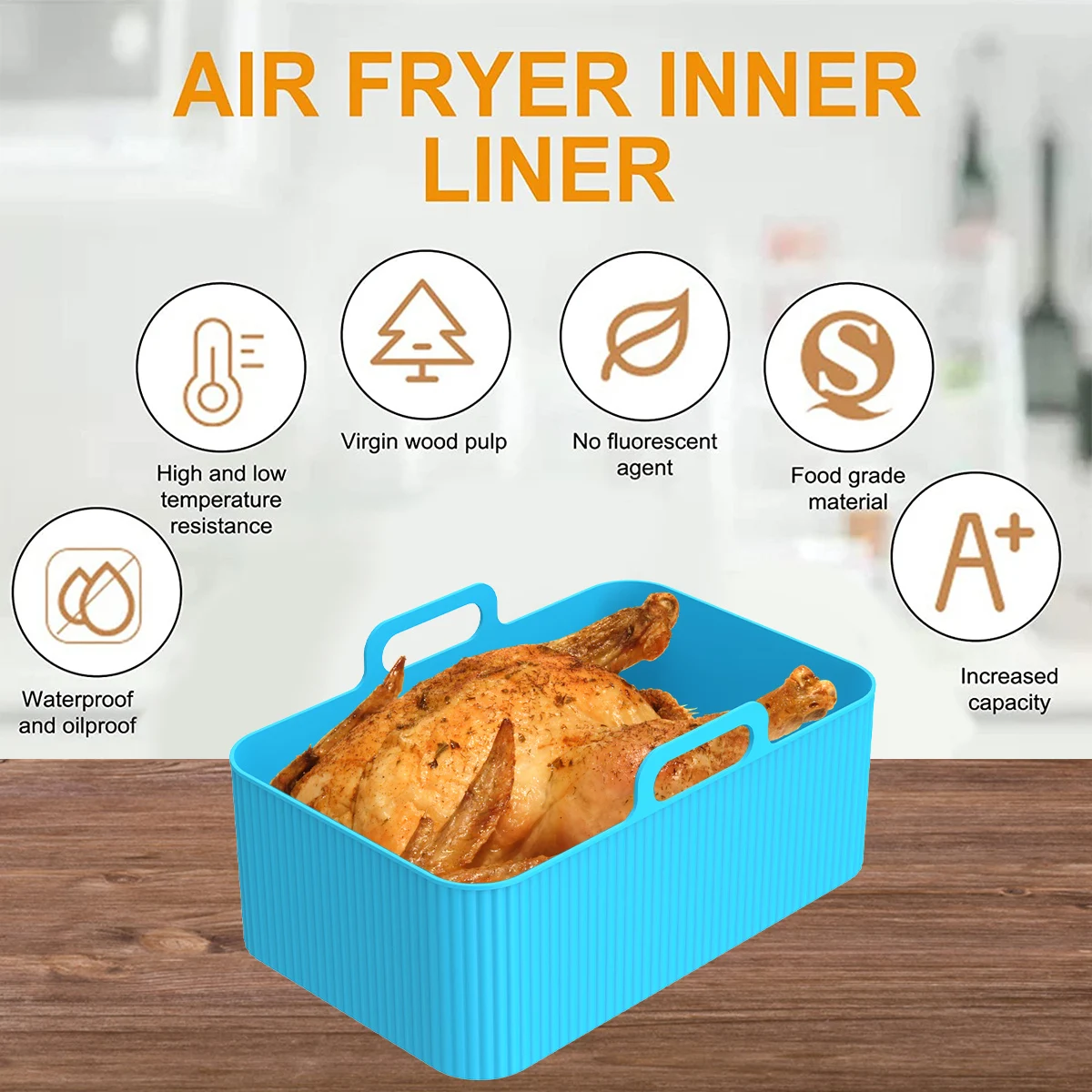 2 adet Hava Fritöz Silikon Ast - Air Fryer Silicone Pot Liner incelemesi ve fiyatı