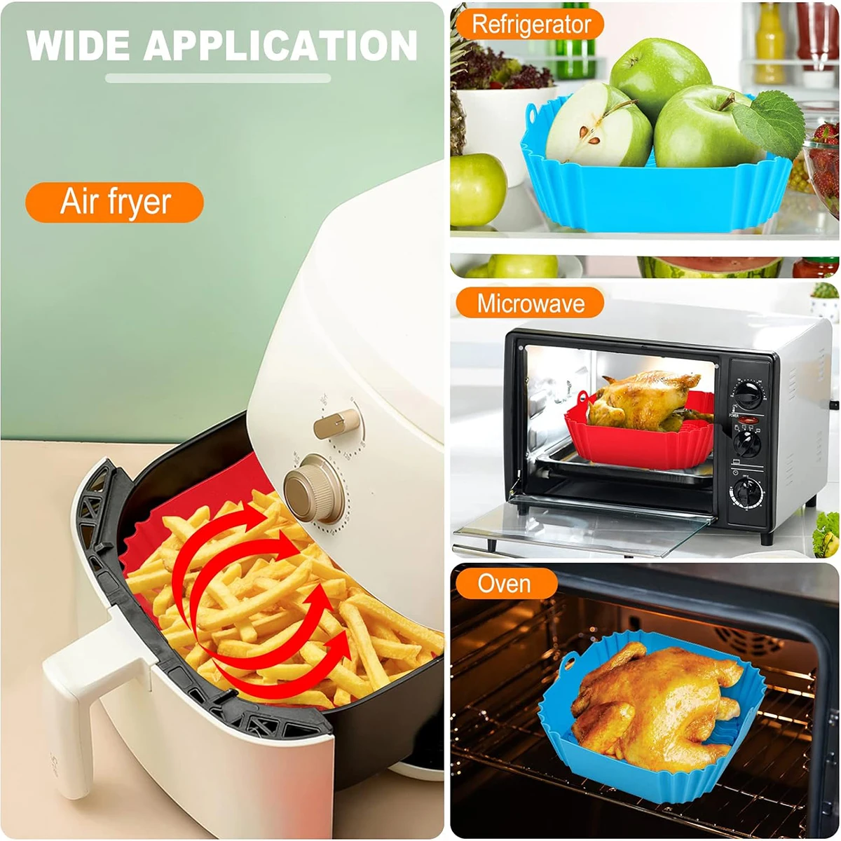 Hava Fritözü Silikon Kaplamala - Air Fryer Silicone Pot Liner incelemesi ve fiyatı