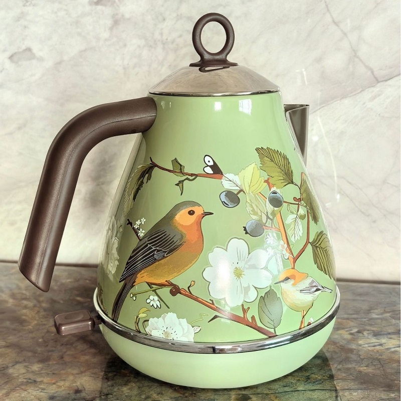 1.7L Retro Pembe Çiçek Desenli - Electric Kettle Temperature Control incelemesi ve fiyatı