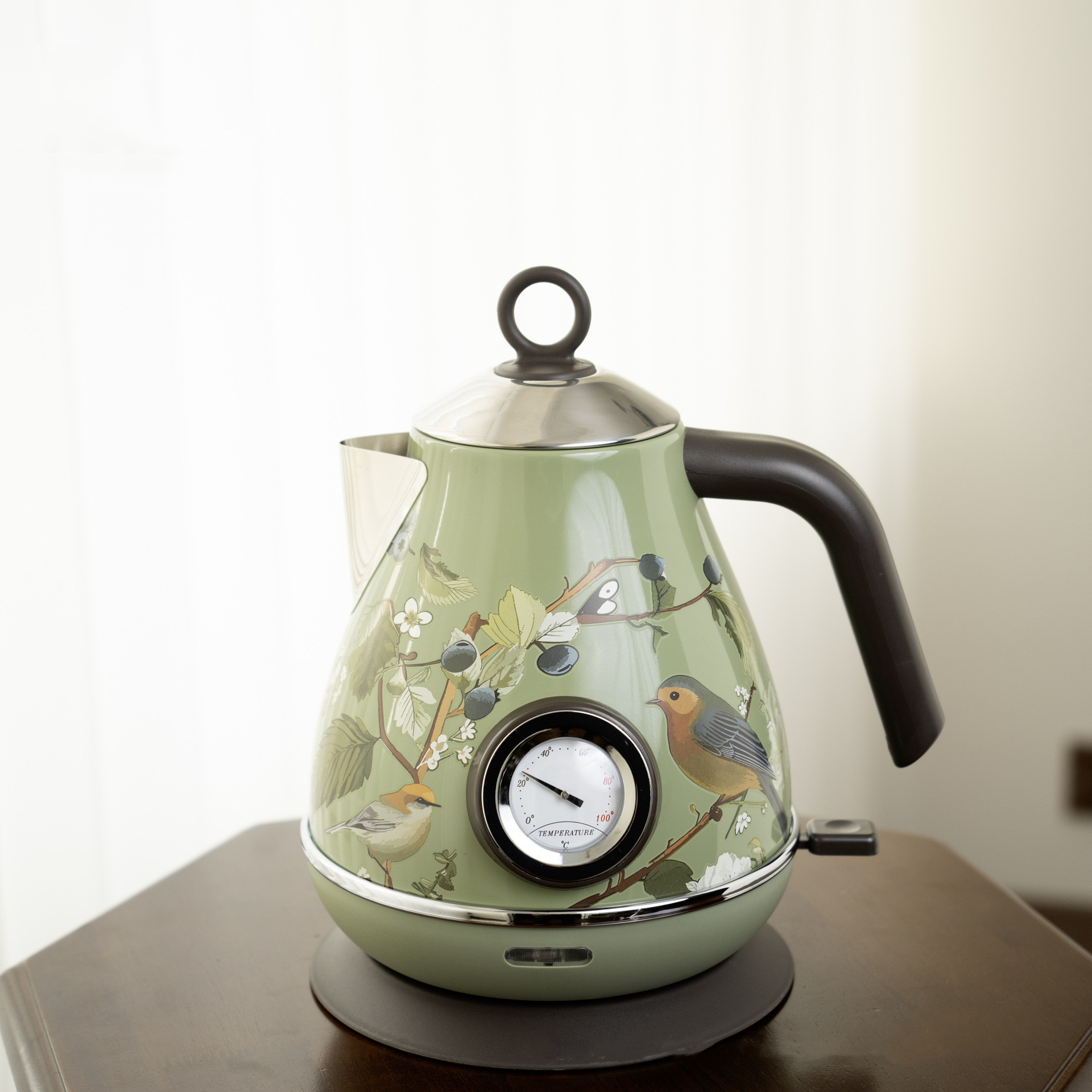 1.7L Retro Pembe Çiçek Desenli - Electric Kettle Temperature Control incelemesi ve fiyatı
