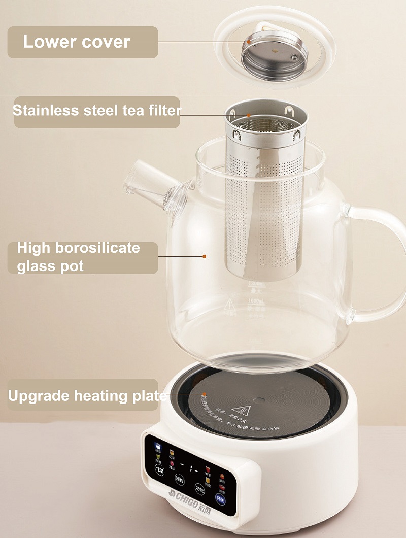 600W Çok Fonksiyonlu Sağlık Ça - Electric Kettle Temperature Control incelemesi ve fiyatı